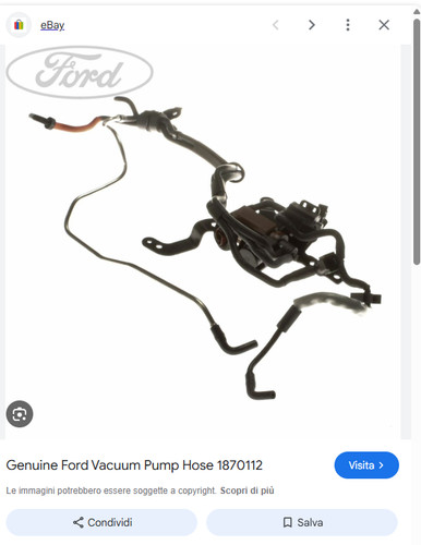 Tubazione depressore ford - tubazione,