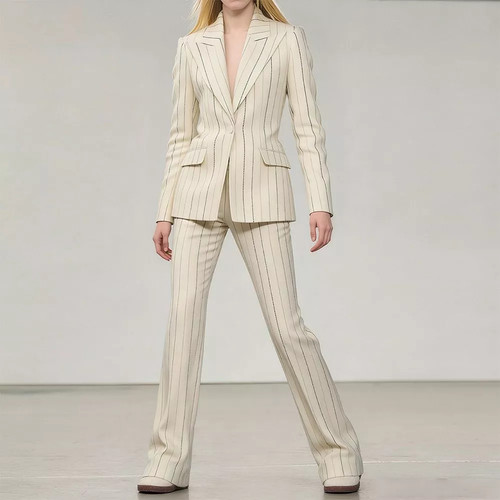 Completo donna beige - completo, gessato