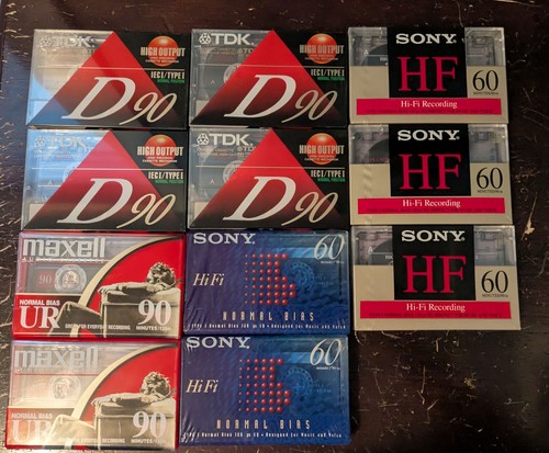 Lot sealed blank audio - sealed,