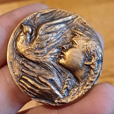 Medaglia In Bronzo Italiana Mm 40 Circa Opus Bucci Fior Di Conio Lotto Sc16