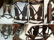 VECCHIO ZAINO ARTIGLIERIA DA MONTAGNA TELAIO RIGIDO SPALLABILE ITALIANO /TEDESCO