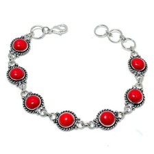 Bracciali gioielli in argento sterling 925 fatti a mano con pietre preziose...