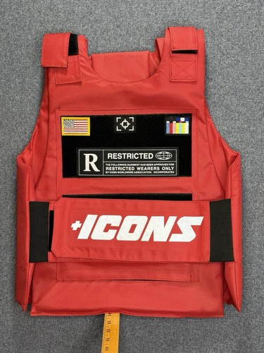 Gilet tattico rosso hudson - rosso,