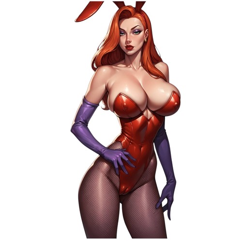 Adesivo vinile jessica rabbit - adesivo,