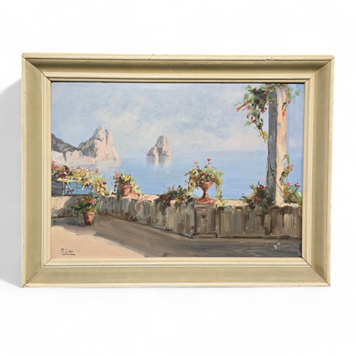 Antico dipinto terrazza - , di
