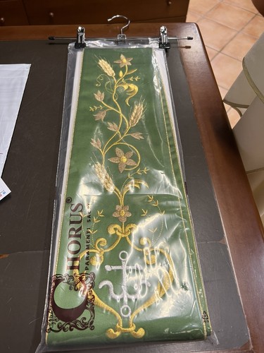 Stola verde per sacerdote - stola,