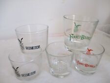 LOTTO 5 BICCHIERI AMARO FERNET BRANCA COLLEZIONE pubblicità