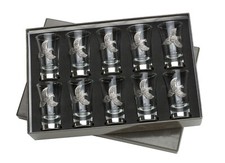 Set in scatola 10 bicchieri da tiro peg finder fagiano / pernice / gallo cedrone gioco tiro