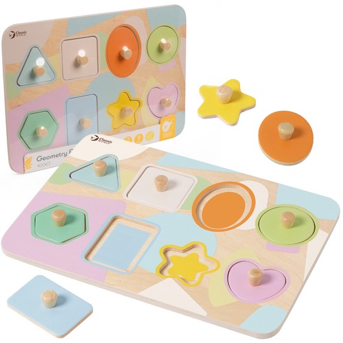 Puzzle blocchi geometrici - blocchi,