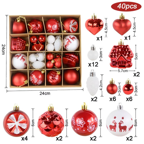Pezzo palle natale ø 6 - pezzo,