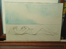 MARIO BARDI MATITA E PASTELLO