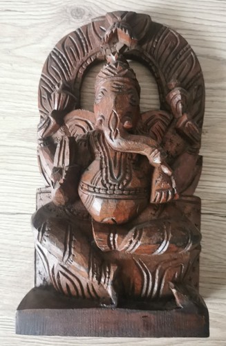 Statua legno del dio - legno,