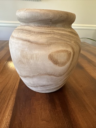 Vaso legno massello tornito - vaso,