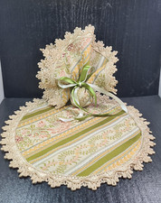 centrino ovale in seta san