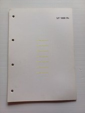 Honda VF 1000 R scheda informazioni tecniche manuale officina italiano originale