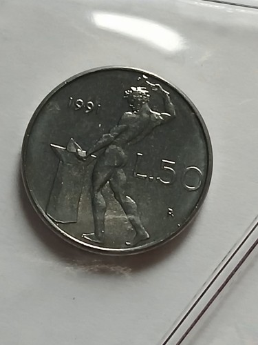 Italian republic 50 lire - -,