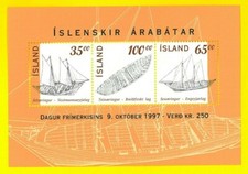 ICELAND 1997 BF20 MINISHEET NEW - ISLANDA FOGLIETTO Barche Islandesi