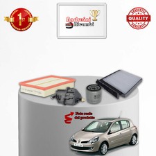 KIT TAGLIANDO 4 FILTRI RENAULT CLIO III 1.5 DCI 65KW 88CV DAL 2010 ->