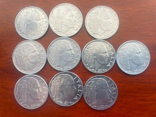 Lotto 10pz centesimi lire - lotto,
