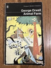 Animal Farm by George Orwell 1974 UK Penguin PB - Vintage - Juan Miro cover