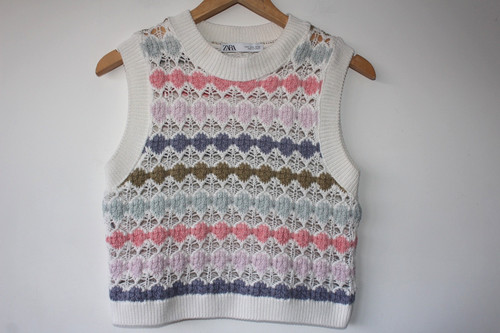 Zara maglione all'uncinetto