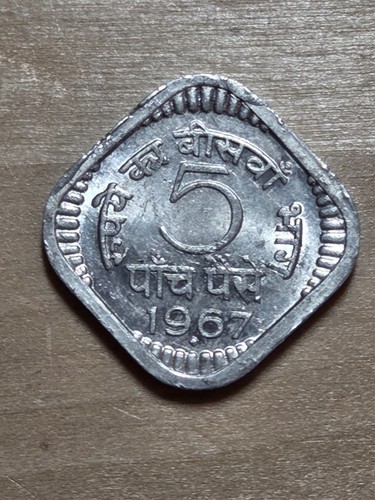 Moneta india paise 1967 m - 5,
