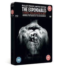 THE EXPENDABLES 3 DISC COLLECTOR'S SET STEELBOOK BLU-RAY + DVD