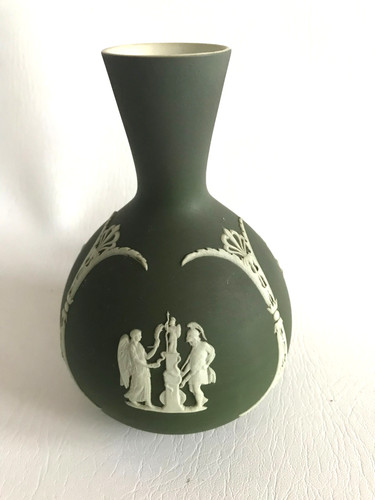 Vaso vintage wedgwood verde - vaso,