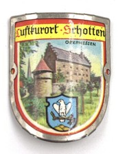 Emblema bastone chiodo stazione termale aerea scozzese Alta Assia