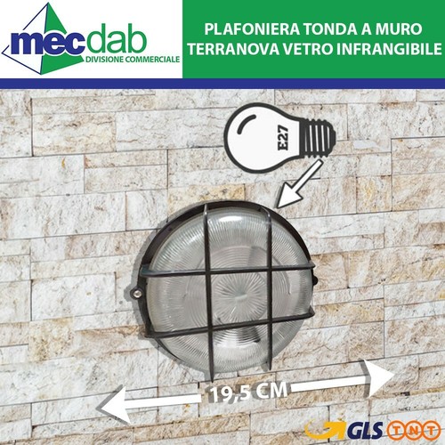 Plafoniera tonda muro - tonda, a