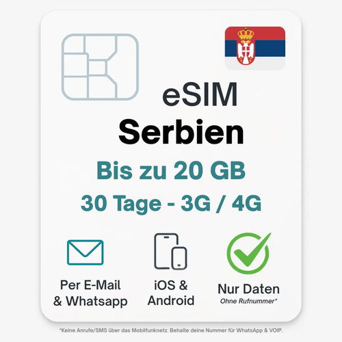 Serbia esim tariffa dati - esim,