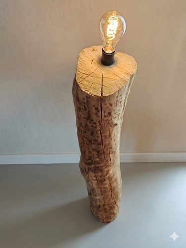 Lampada terra legno - terra,