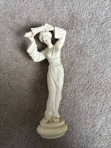Japanese geisha alabaster - geisha,
