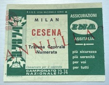 BIGLIETTO MILAN-CESENA 73/74
