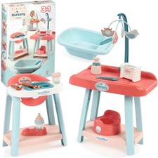 Nursery Set 3 in 1 Ecoiffier Per Bambole Giocattolo Bambine Fasciatoio Bagnetto