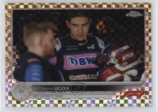 2022 Cromo Formula 1 F1 Racers Gold Checker Flag Rifrattore /50 Esteban Ocon #42