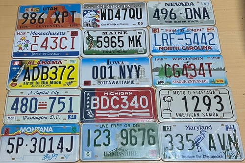 Lotto targhe auto americane - targhe,