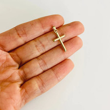 Ciondolo croce in vero oro 10