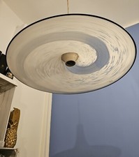 Lampadario Disco Volante in vetro di Murano? Anni 80 Ottime Condizioni 