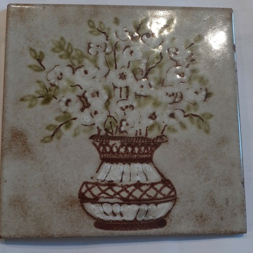 Hand painted italian tile - hand,