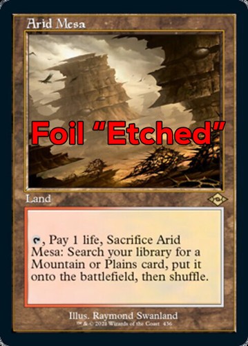 Mtg arid mesa foil - exc,
