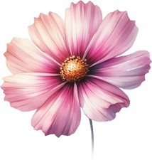 Adesivo vinile colorato fiore