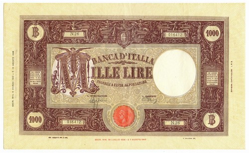 1000 lire barbetti grande - lire, m