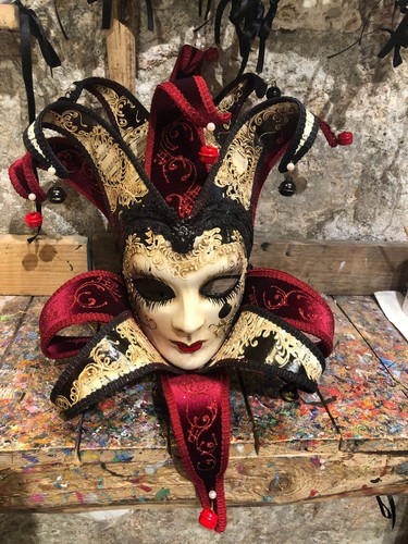 Maschera veneziana giullare - maschera,
