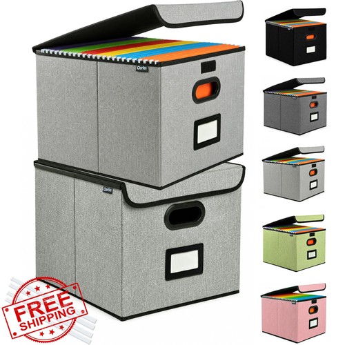 Scatole organizer file grigio - organizer,
