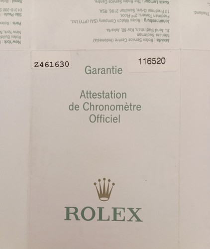 Rolex guarantee warranty - warranty, paper