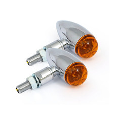 FRECCE MOTO BULLET CROMATE LED