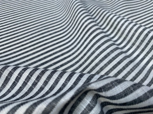 Tessuto lino righe - tessuto, a
