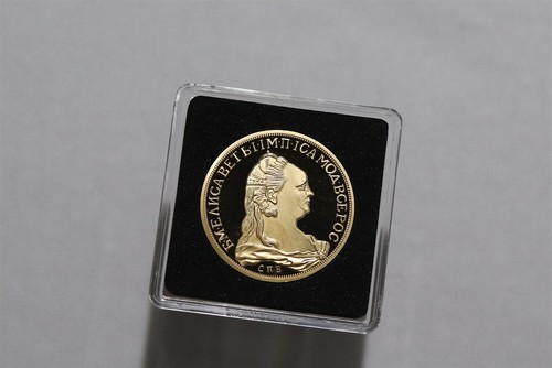 Medaglia placcata oro - medaglia, russia