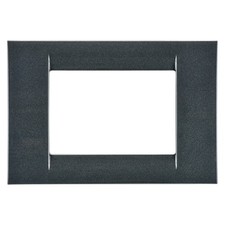 GEWISS SYSTEM GW22293 VIRNA PLACCA TECNOPOLIMERO 3 POSTI Grigio Ardesia